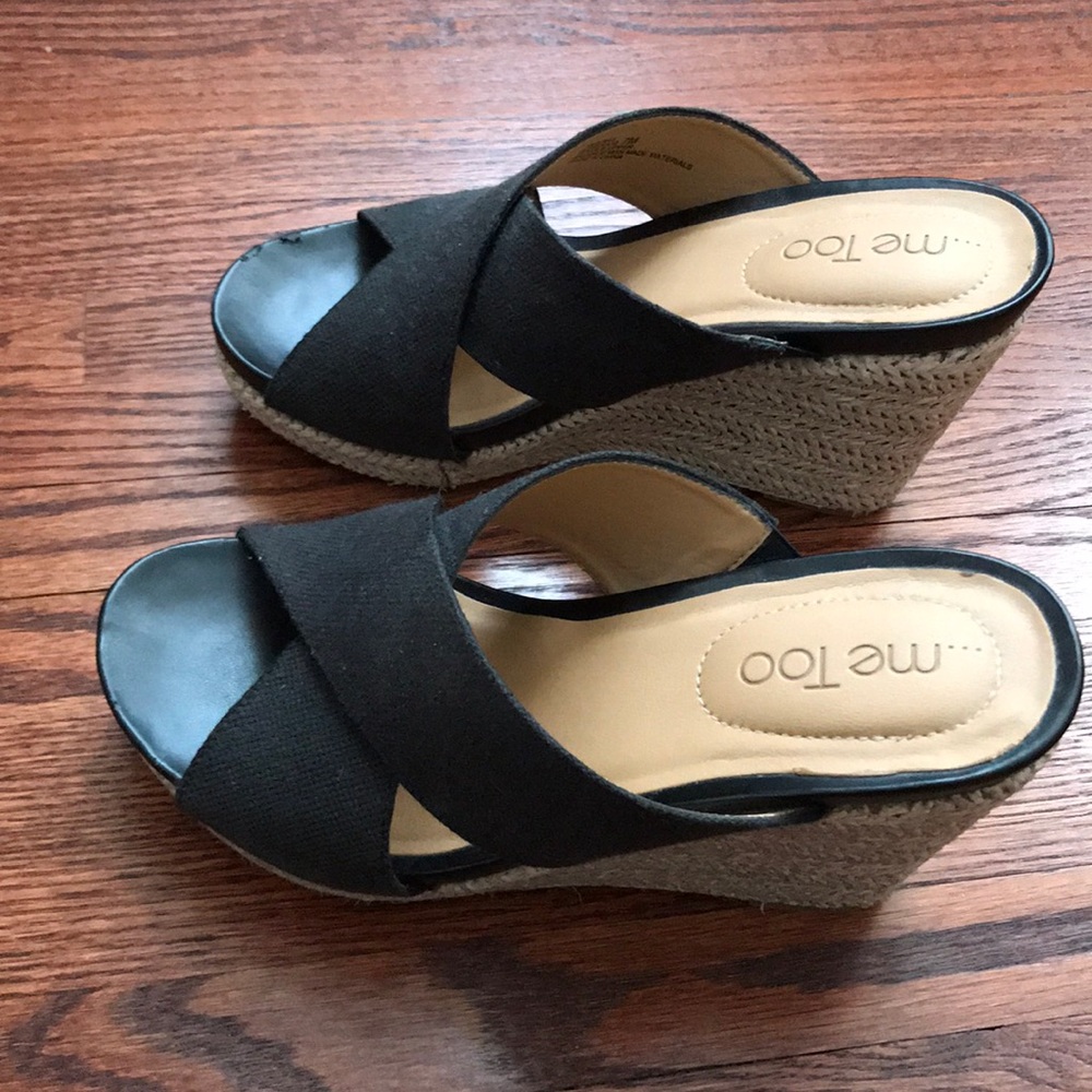 Me Too Espadrille Wedges. Size 7. Worn Once